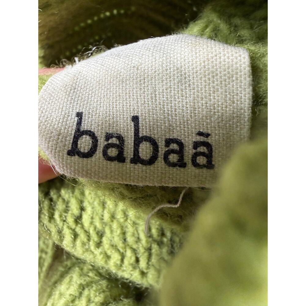 Babaa No17 Women’s Eco Wool Turtleneck Sweater Olivera Green One Size - Picture 11 of 14